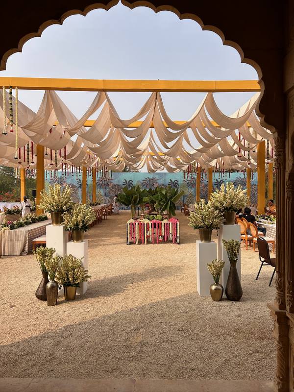 Bombay Tent event setup, photograph 32