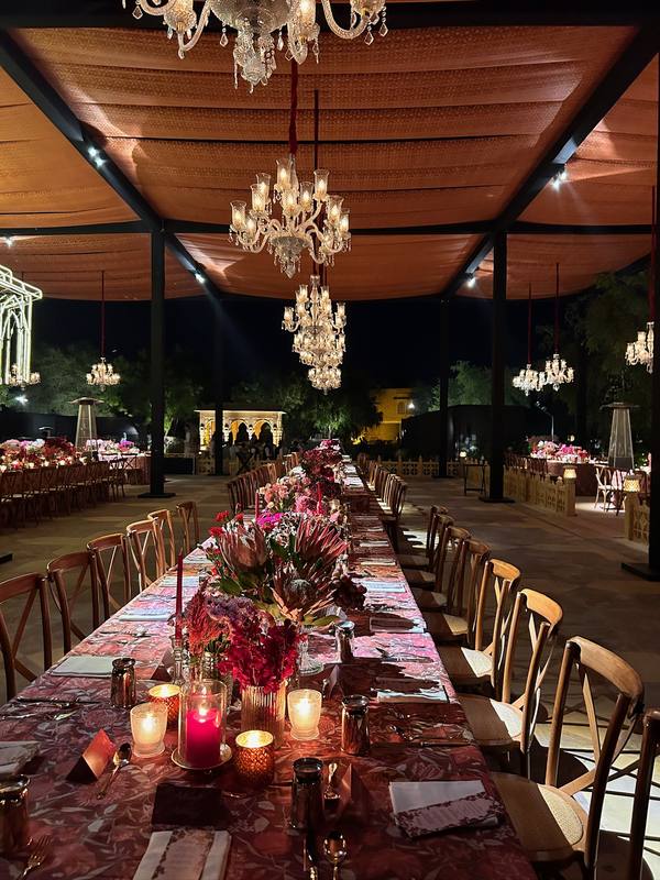 Bombay Tent event setup, photograph 39