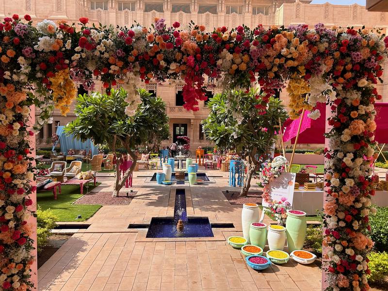 Bombay Tent event setup, photograph 77