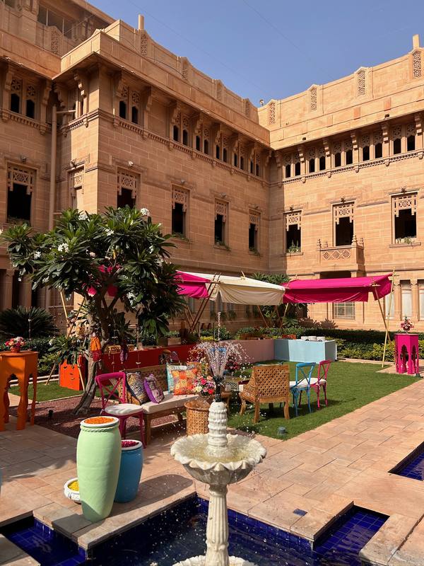 Bombay Tent event setup, photograph 78